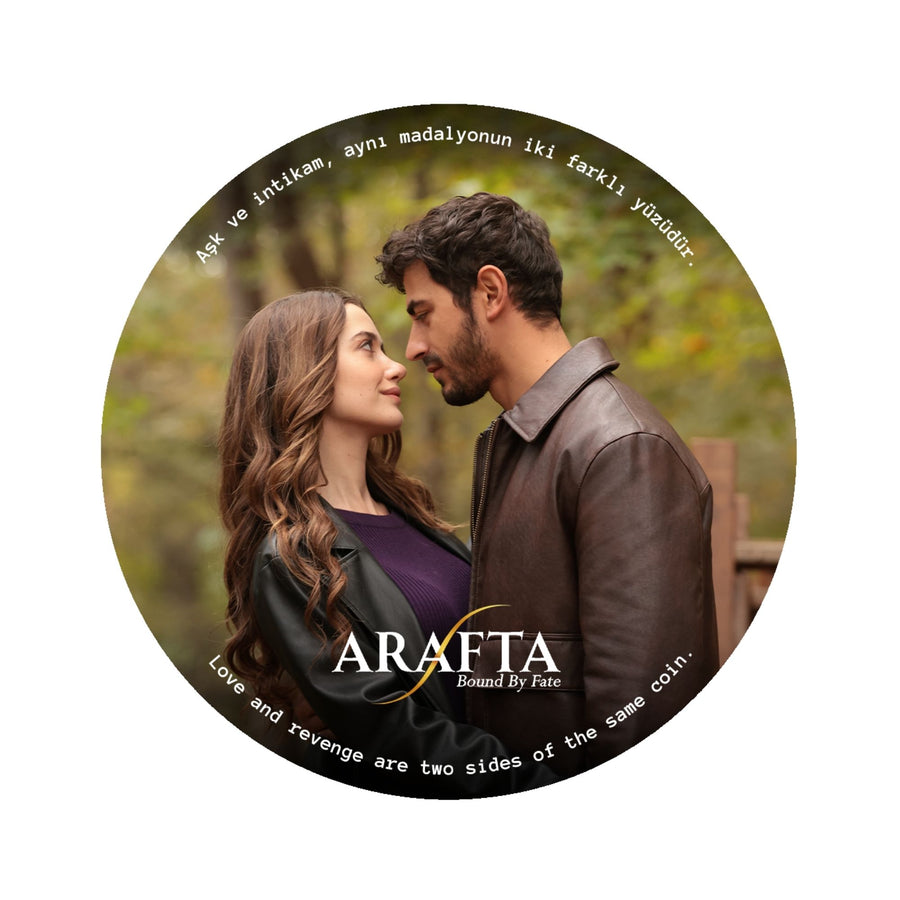 Round Coaster #MerTes - Set of 4