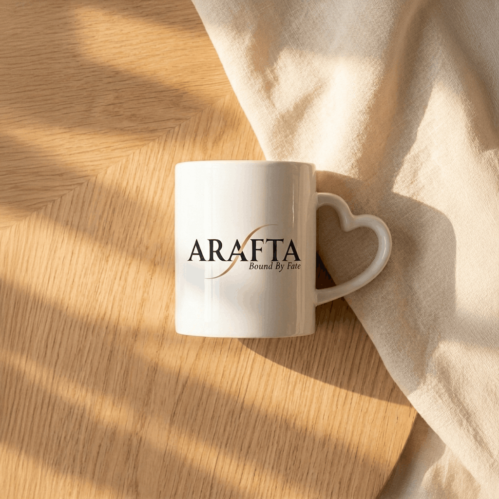 Heart Handle Cup - Arafta Logo