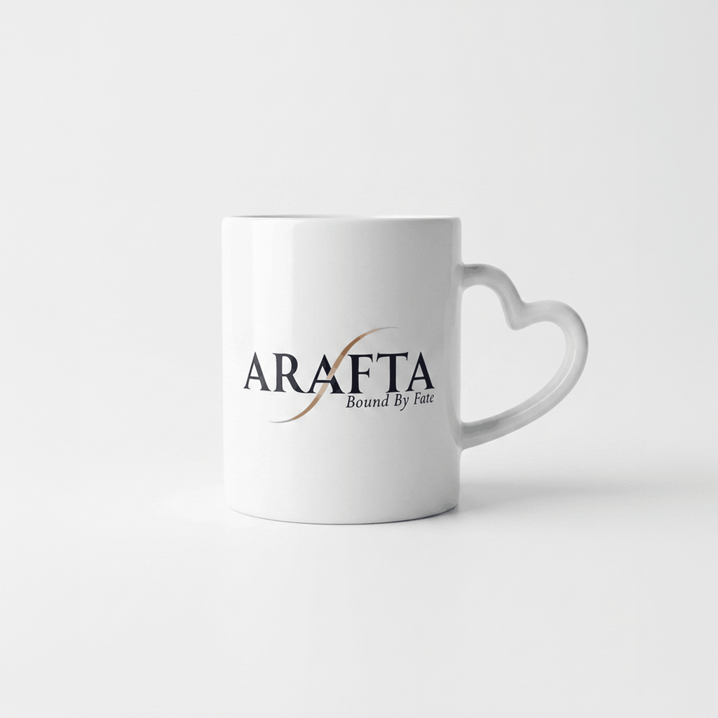 Heart Handle Cup - Arafta Logo