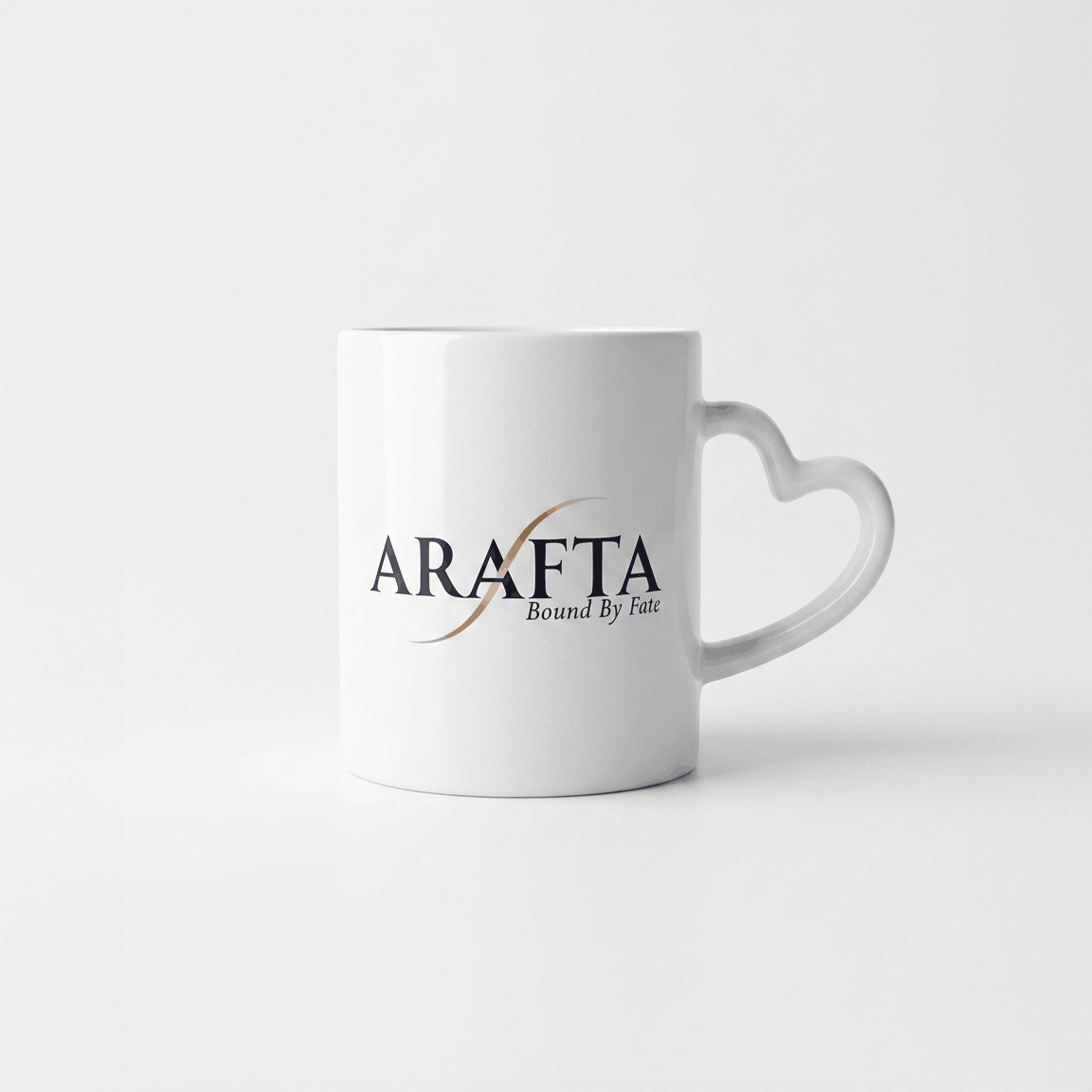 Heart Handle Cup - Arafta Logo