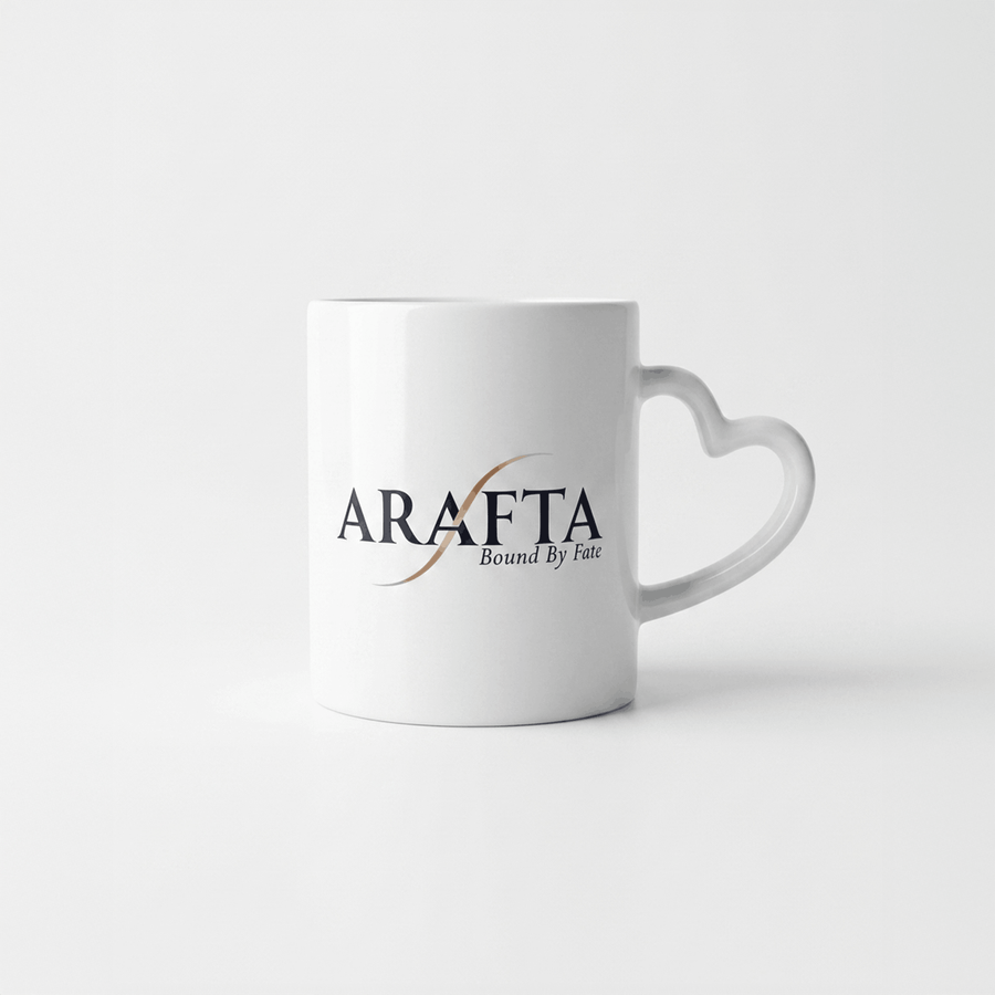 Heart Handle Cup - Arafta Logo