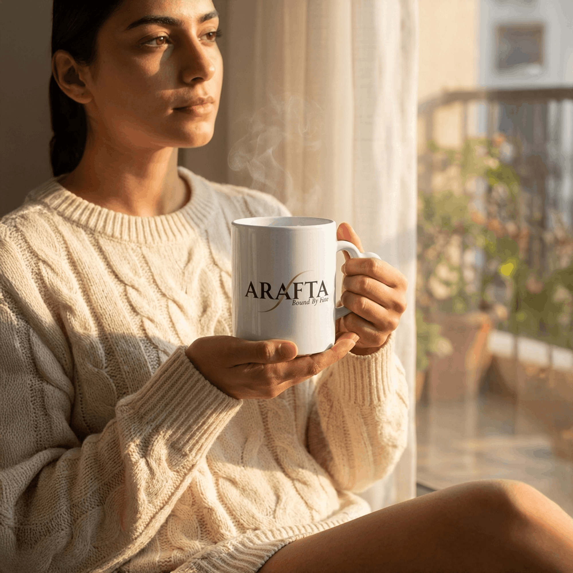 Heart Handle Cup - Arafta Logo