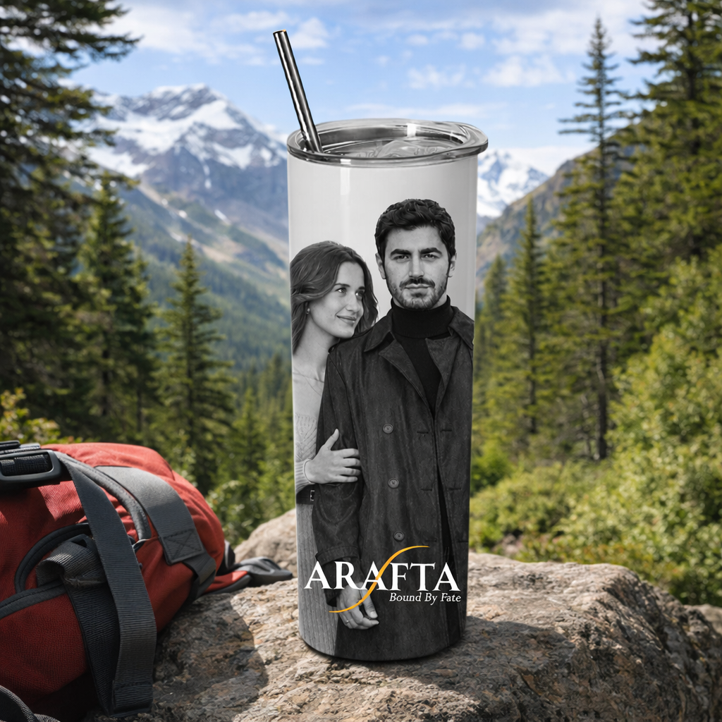 Skinny Tumbler- Black & White