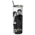 Skinny Tumbler- Black & White