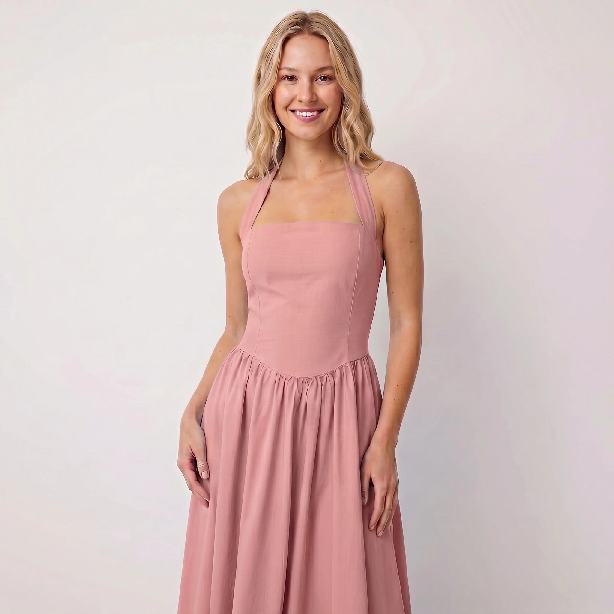 The “Mercan First Encounter” Limited Drop Halter Corset Midi