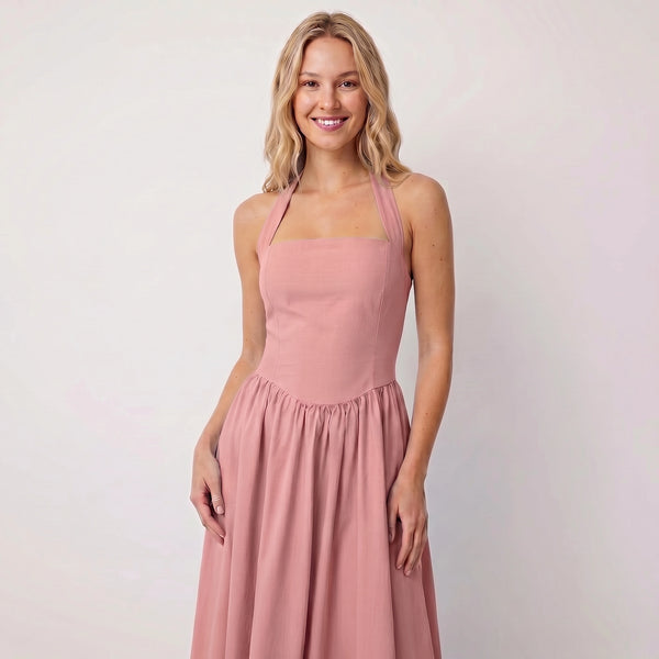 The “Mercan First Encounter” Limited Drop Halter Corset Midi