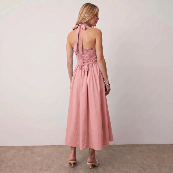 The “Mercan First Encounter” Limited Drop Halter Corset Midi
