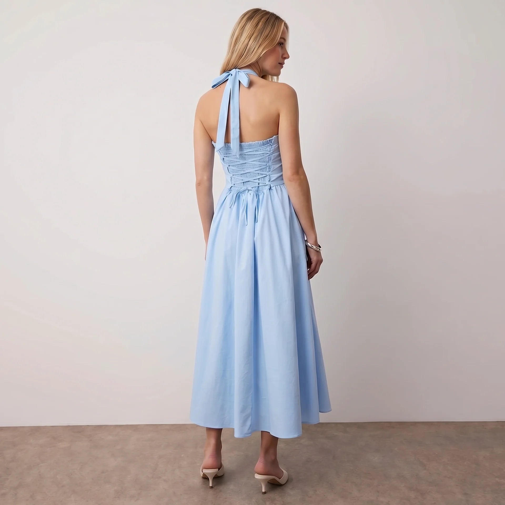 The “Mercan First Encounter” Limited Drop Halter Corset Midi
